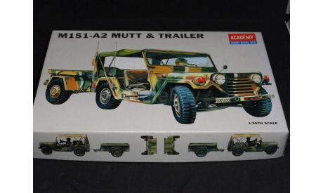 M151-A2 Mutt & Trailer, 1/35, Academy, сборная модель автомобиля, 1:35