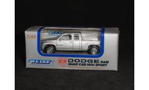 Dodge RAM, 1/60, Welly, масштабная модель