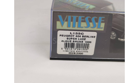 Peugeot 404 Berline 1962, Vitesse, масштабная модель, 1:43, 1/43
