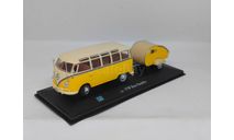 VW Bus Samba с прицепом, Cararama, масштабная модель, Volkswagen, Bauer/Cararama/Hongwell, 1:43, 1/43