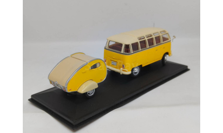 VW Bus Samba с прицепом, Cararama, масштабная модель, Volkswagen, Bauer/Cararama/Hongwell, 1:43, 1/43