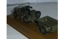 Jeep Willys MB с прицепом, Atlas, масштабная модель, scale43