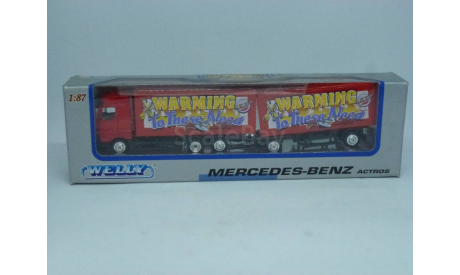 Mercedes-Benz Actros, 1/87, Welly Цена 500 р., масштабная модель, 1:87