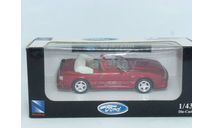 Ford Mustang GT Convertible 1989, NewRay, масштабная модель, 1:43, 1/43