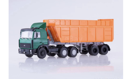 Маз 6422 с п/п щеповоз, масштабная модель, Автоистория (АИСТ), scale43