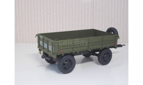 С 1 рубля. Прицеп 2-ПН-2 (с дугами и тентом), масштабная модель, DiP Models, 1:43, 1/43