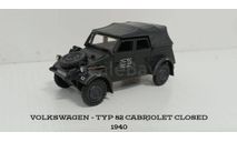 VOLKSWAGEN - TYP 82 CABRIOLET CLOSED 1940, масштабная модель, 1:43, 1/43