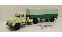 МАЗ-200В с п/п МАЗ-5217, масштабная модель, Автоистория (АИСТ), scale43