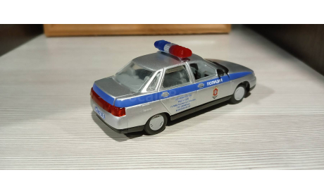 Ваз-2110 милиция, масштабная модель, Агат/Моссар/Тантал, 1:43, 1/43