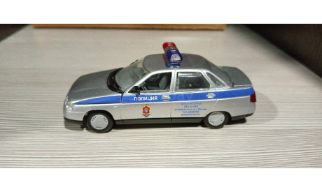 Ваз-2110 милиция, масштабная модель, Агат/Моссар/Тантал, 1:43, 1/43