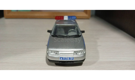 Ваз-2110 милиция, масштабная модель, Агат/Моссар/Тантал, 1:43, 1/43