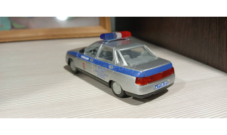 Ваз-2110 милиция, масштабная модель, Агат/Моссар/Тантал, 1:43, 1/43