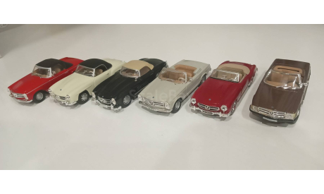 Mercedes 190sl  280sl  560sl  190sl  300sl  280sl, масштабная модель, Mercedes-Benz, Bauer/Cararama/Hongwell, 1:43, 1/43