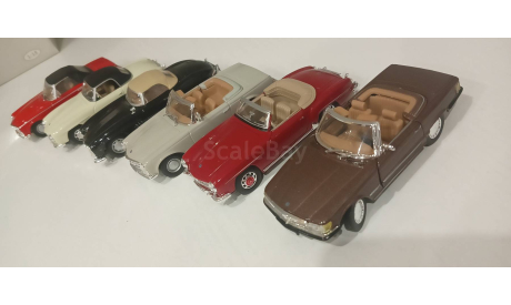 Mercedes 190sl  280sl  560sl  190sl  300sl  280sl, масштабная модель, Mercedes-Benz, Bauer/Cararama/Hongwell, 1:43, 1/43