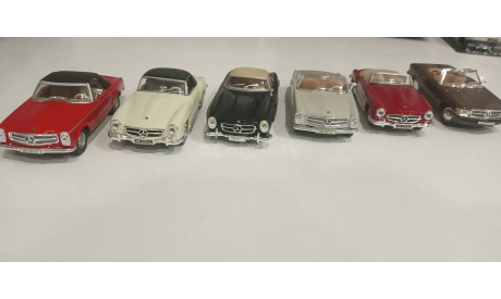 Mercedes 190sl  280sl  560sl  190sl  300sl  280sl, масштабная модель, Mercedes-Benz, Bauer/Cararama/Hongwell, 1:43, 1/43