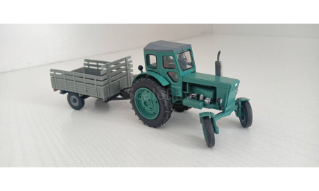 Т-40А с прицепом, масштабная модель трактора, Hachette, scale43