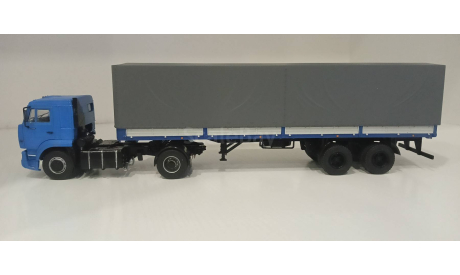 Камаз-5460 с п/п маз-93971, масштабная модель, ПАО КАМАЗ, 1:43, 1/43