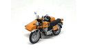 Иж Планета-5 с коляской оранж 1/43, масштабная модель мотоцикла, 1:43