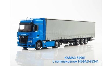КАМАЗ-54901 с полуприцепом НЕФАЗ-93341, масштабная модель, ПАО КАМАЗ, scale43