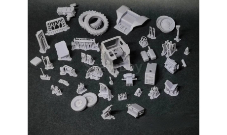 Сборная модель МТЗ-80 с плугом ПЛН-3, масштабная модель трактора, 1:43, 1/43