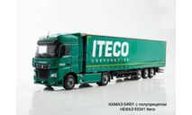 КАМАЗ-54901 с полуприцепом НЕФАЗ-93341 Iteco, масштабная модель, Автоистория (АИСТ), 1:43, 1/43