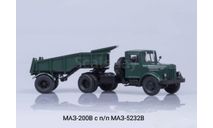 Маз-200В с п/п МАЗ-5232В, масштабная модель, Автоистория (АИСТ), 1:43, 1/43