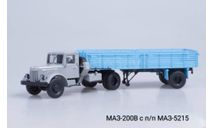 Маз-200В с п/п МАЗ-5215, масштабная модель, Автоистория (АИСТ), 1:43, 1/43