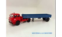 МАЗ-504А с п/п МАЗ-9380, масштабная модель, Наш Автопром, 1:43, 1/43