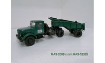 МАЗ-200В с п/п МАЗ-5332В, масштабная модель, Автоистория (АИСТ), 1:43, 1/43