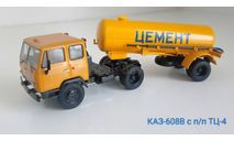 КАЗ-608В с п/п ТЦ-4 цемент, масштабная модель, Автоистория (АИСТ), 1:43, 1/43