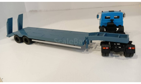 МАЗ-5434 (4х4) с п/п трал, масштабная модель, scale43