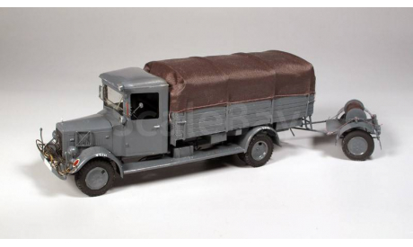 Губских Анатолий Иванович Mercedes-Benz L2750, Cable Truck, Wehrmacht 1942, масштабная модель, scale43