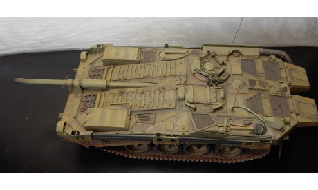 собранная и окрашенная модель танка Strv 103 S (Trumpeter), масштабные модели бронетехники, 1:35, 1/35