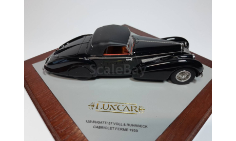 Bugatti T57 Voll and Ruhrbeck Cabrio Luxcar 012B, масштабная модель, scale43