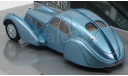 Bugatti Atlantic 57 SC 1936 Blue Metallic от Minichamps 437110320, масштабная модель, 1:43, 1/43