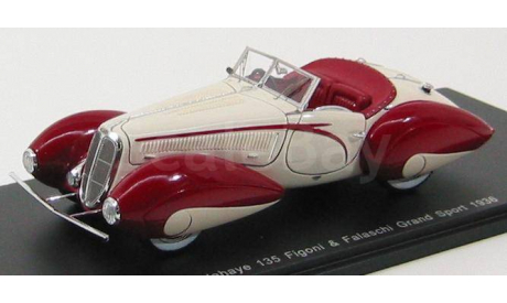 Delahaye 135 Figoni and Fallaci Grand Sport 1936, масштабная модель, Spark, 1:43, 1/43