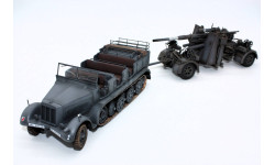 Модель полугусеничного тягача Sd.Kfz.7 с пушкой Flak 43 (88 mm) в 1:35