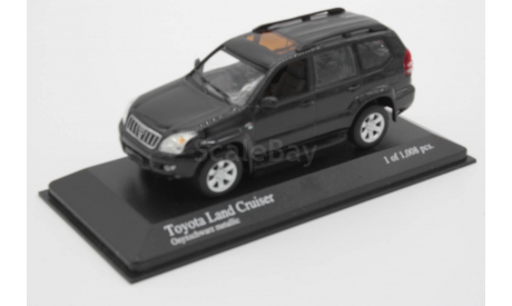 Toyota Land Cruiser Prado 120, Black metallic от Minichamps 400166274, масштабная модель, scale43