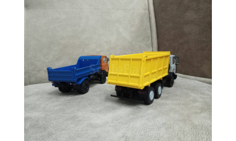 МАЗ-5516 самосвал + МАЗ-5551 самосвал, масштабная модель, Автоистория (АИСТ), 1:43, 1/43