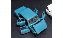 Ваз-21074 - серо-синяя 1/43, масштабная модель, Агат/Моссар/Тантал, scale43