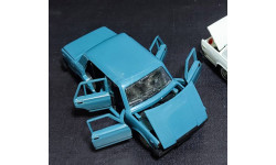 Ваз-21074 - серо-синяя 1/43