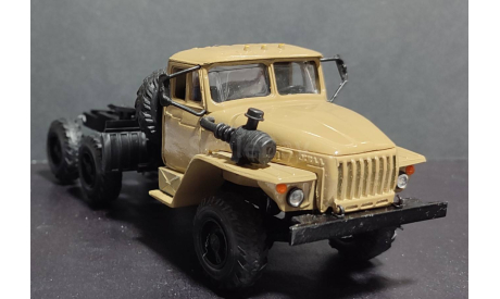 урал-44202 седельный тягач - бежевый 1/43, масштабная модель, Элекон, scale43, УралАЗ