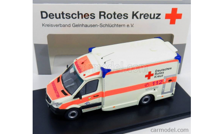 MERCEDES BENZ  SPRINTER /  DUTCH AMBULANCE MIESEN DEUTCHES ROTES KREUZ, масштабная модель, Mercedes-Benz, MATRIX, scale43