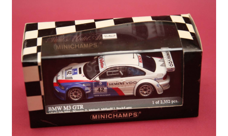 ​BMW M3 GTR  #42, масштабная модель, Minichamps, 1:43, 1/43