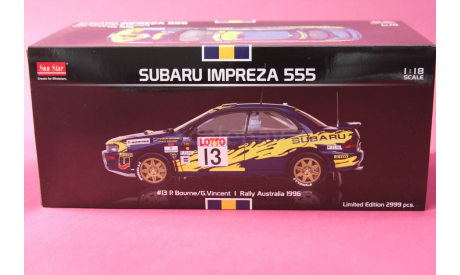 SUBARU  IMPREZA 555 # 13, масштабная модель, scale18, Sunstar