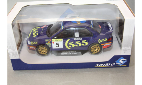 SUBARU IMPREZA 555 #5 WINNER RALLY MONTECARLO 1995, масштабная модель, Solido, scale18