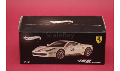 Ferrari 458 Italia #3, масштабная модель, Hot Wheels Elite, 1:43, 1/43