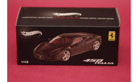 Ferrari 458, масштабная модель, Hot Wheels Elite, 1:43, 1/43