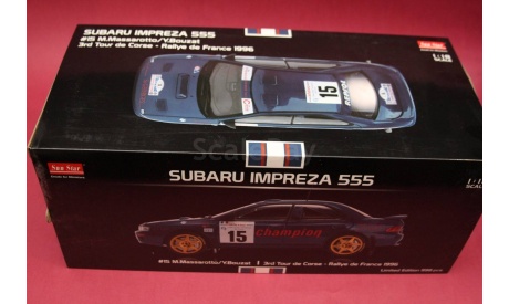 SUBARU  IMPREZA WRC 555 # 15, масштабная модель, Sunstar, 1:18, 1/18