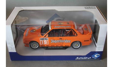 BMW M3 (E30) TEAM JAGERMEISTER LINDER #19 DTM 1992, масштабная модель, Solido, scale18